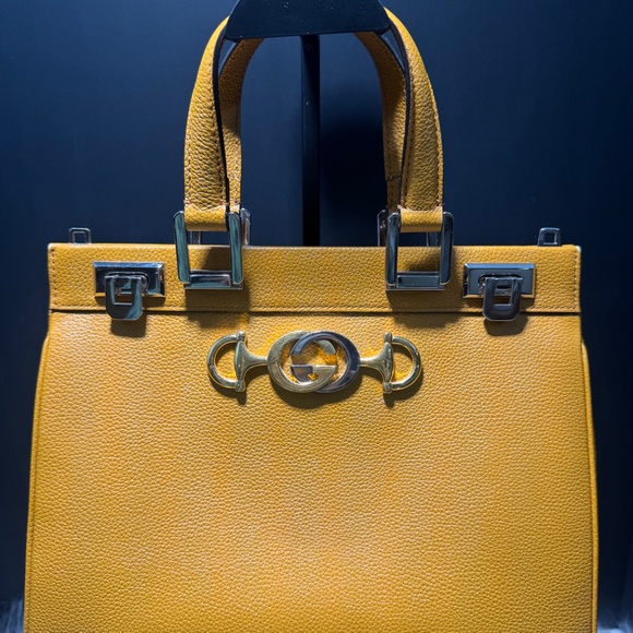 Gucci Orange Posillipo Grain Calfskin Zumi~with COA - Picture 2 of 16